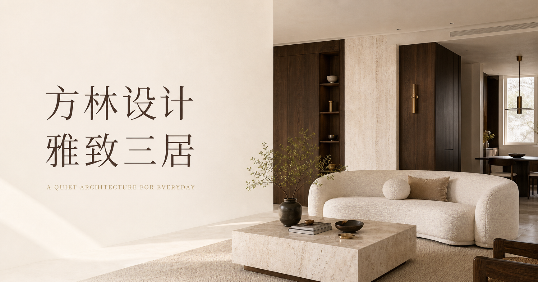雅致三居设计意向辅助图